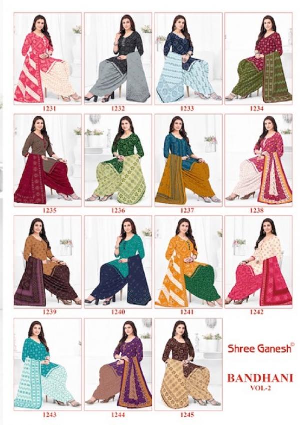 Shree Ganesh Bandhni Patiyala Special Vol 2 Printed Cotton Dress Material Collection